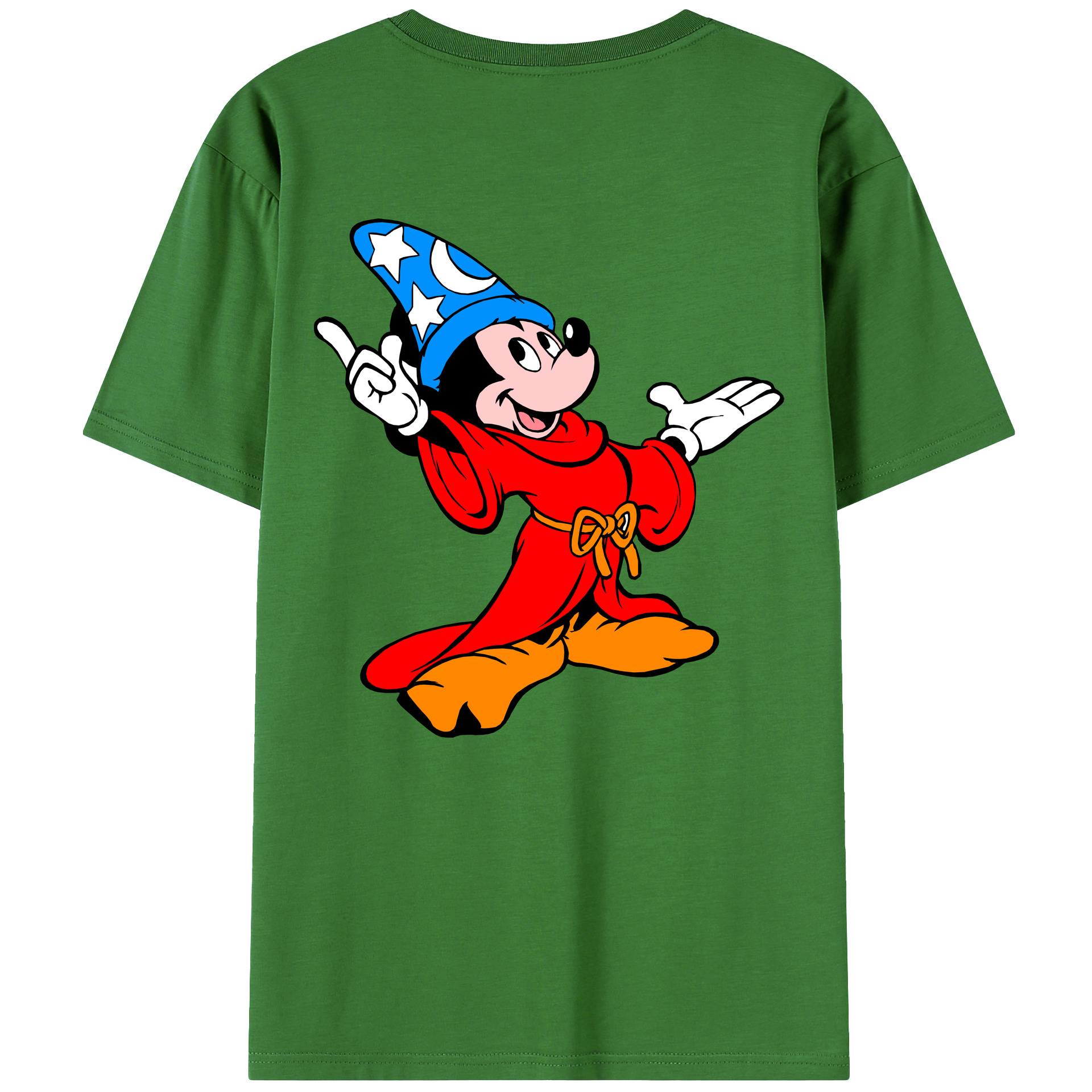 （画像用） ミッキーマウス Mickey Mouse レディース半袖Tシャツ(バックプリント)
